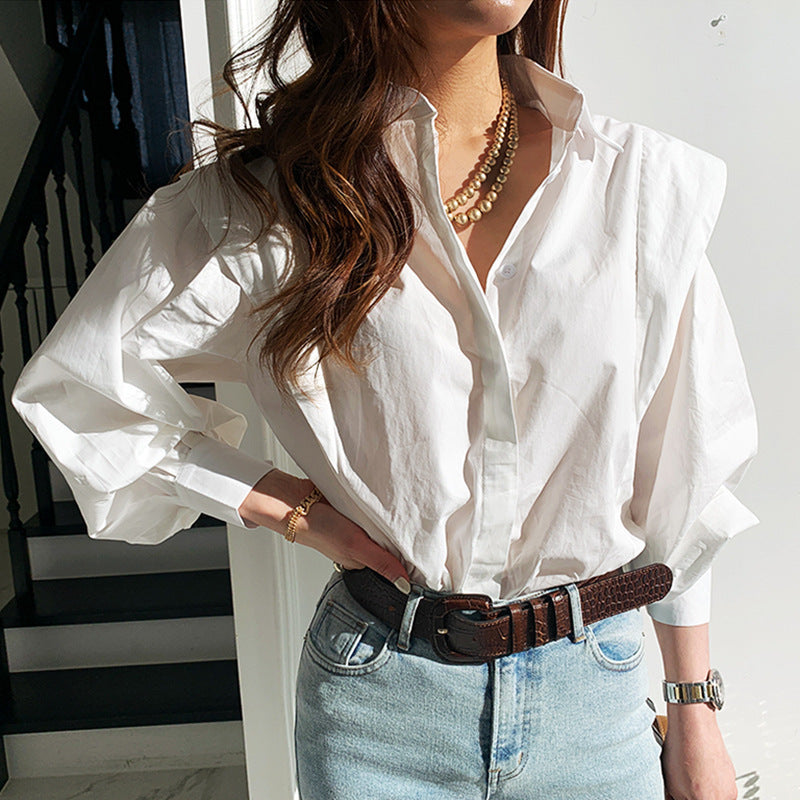 Womens Korean Slim Western Style Shirt