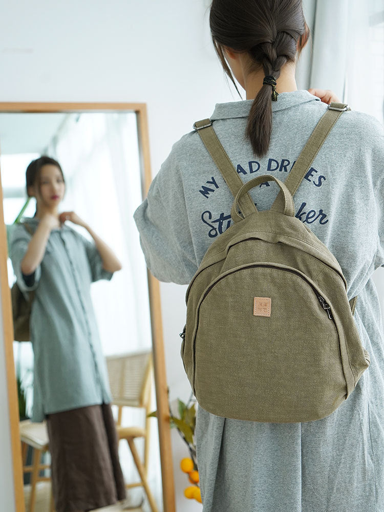 Cloth Bag Leisure Backpack Literary Simplicity