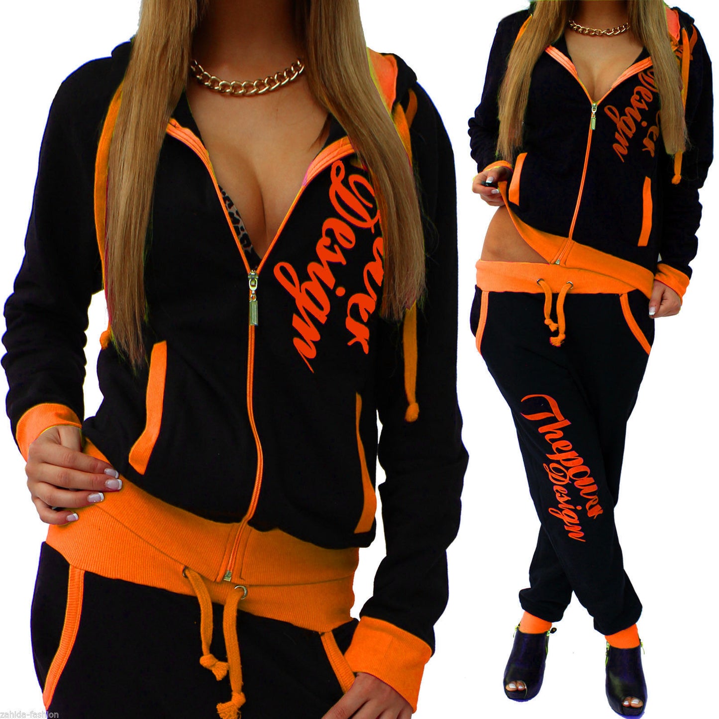 Women's Casual Knitted Sportswear Suit