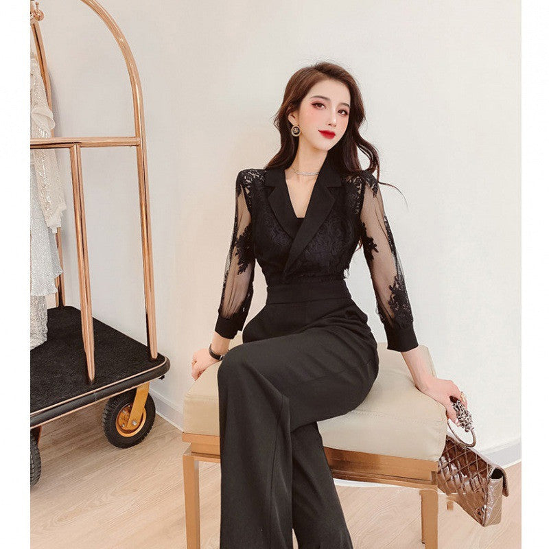 The New Female Fried Street Show Long Legs Slim Slimming Bodysuit