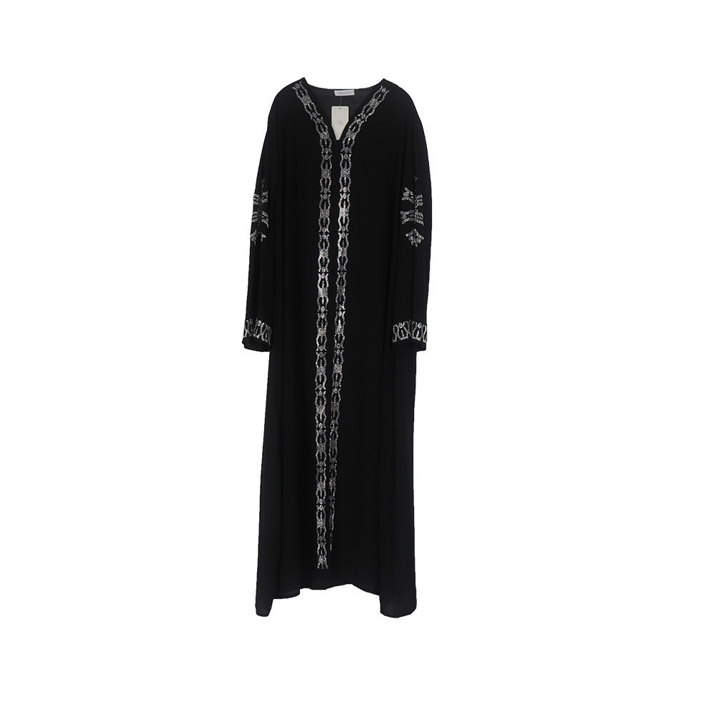 Ethnic Style Plus Size Dress Middle East Muslim Style Robe