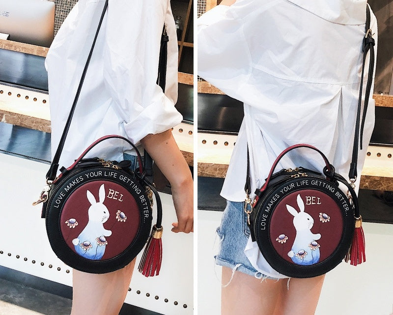 Women's Bag Portable Small Round Shoulder Bag