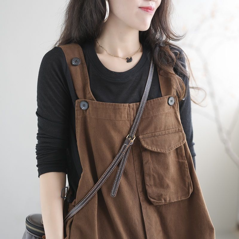 Artsy Vintage Plus-size Overalls