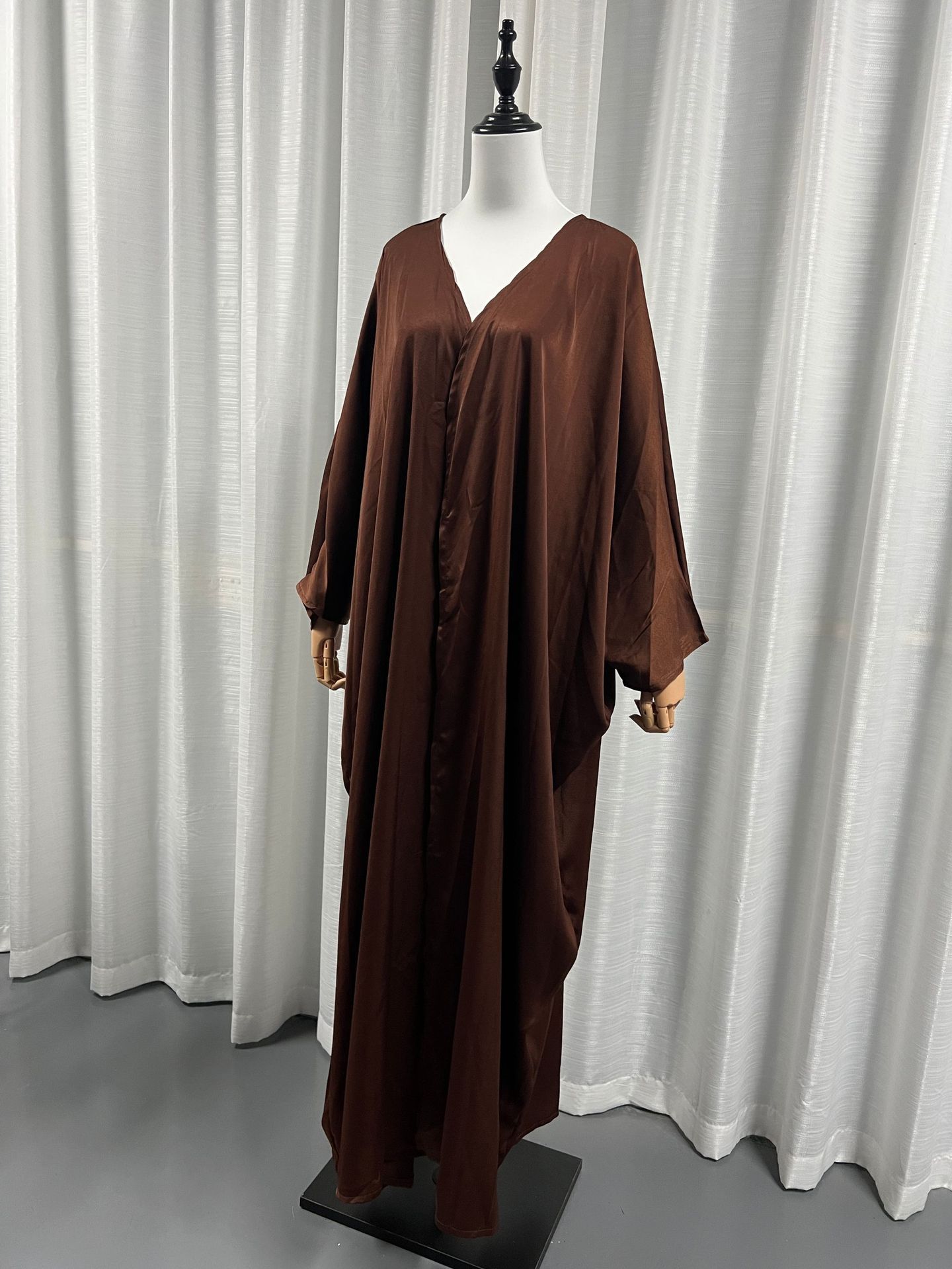 Women's Fashion European Muslim Satin Robe