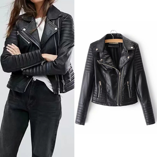 Women's leather motorcycle leather