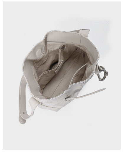 Bucket Bag New Fashion Shoulder Armpit Cowhide Stitching