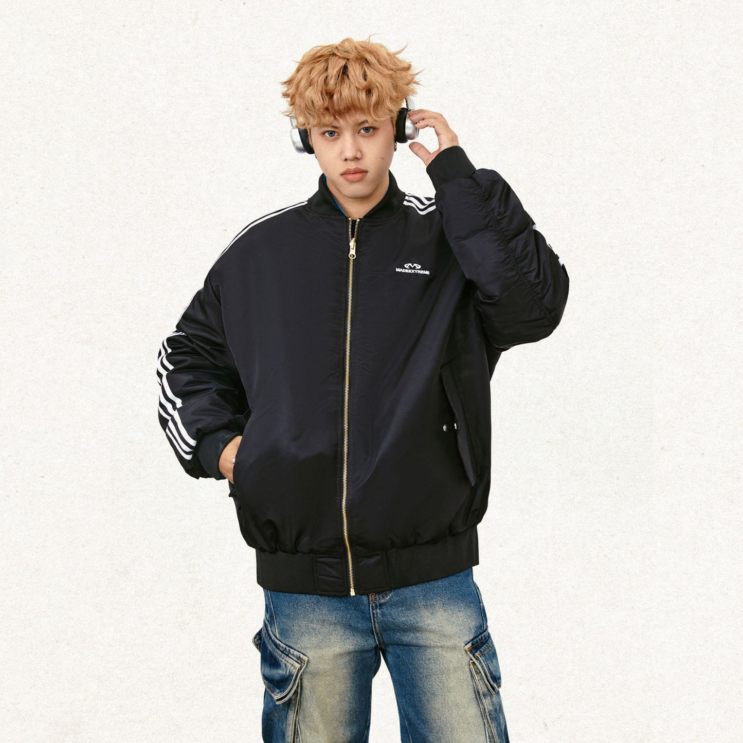 Thickened Campus Double-sided Cotton-padded Jacket