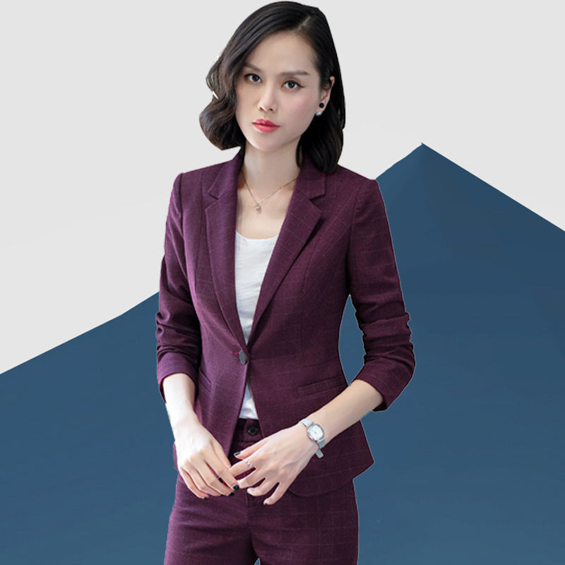 Female OL Commuter Professional Pants Suit