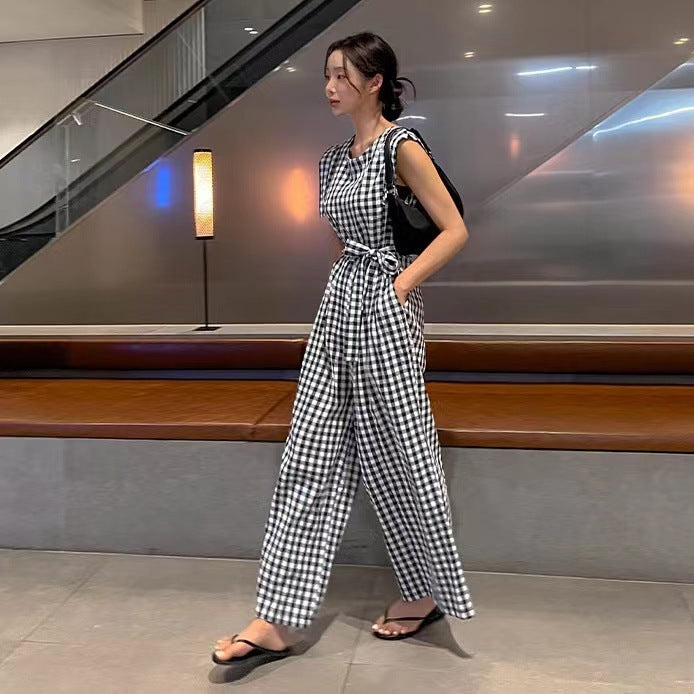 Fashion Personality Korean Style Versatile Jumpsuit Casual Pants For Women