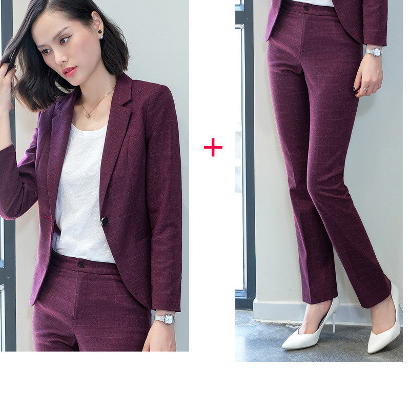 Female OL Commuter Professional Pants Suit