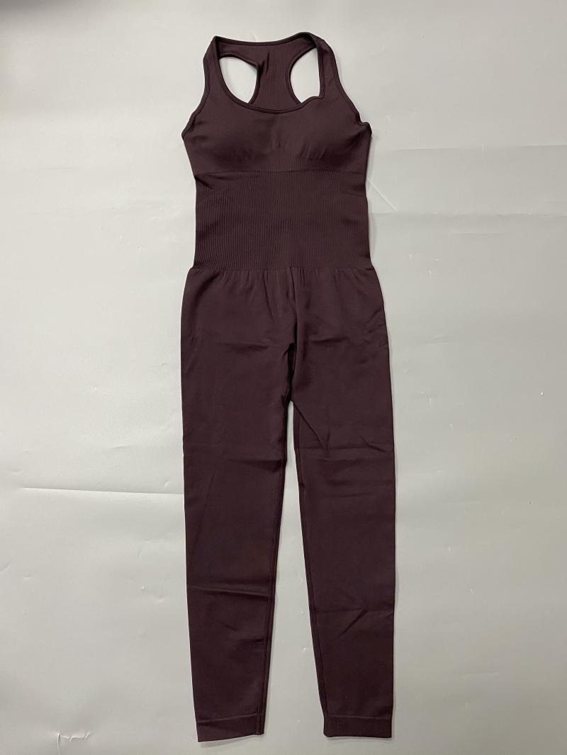 Women's One-piece Yoga Set With Jumpsuit Pants