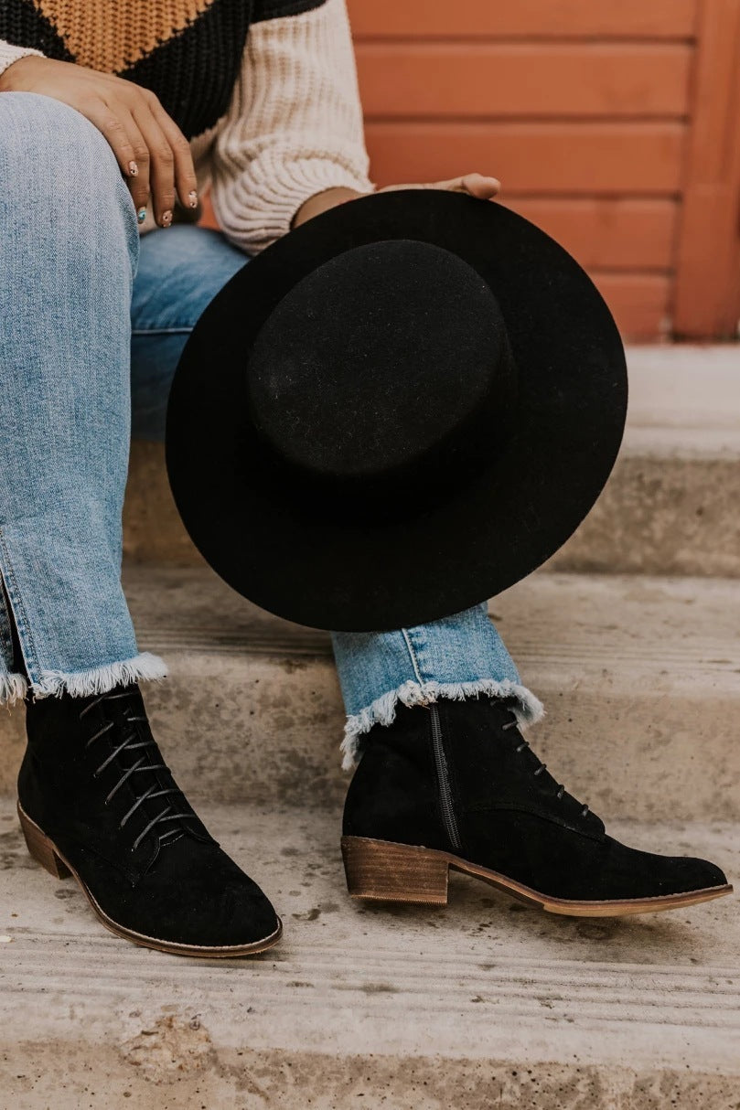 Bottes pour femmes à talons carrés bas et loisirs d'automne et d'hiver