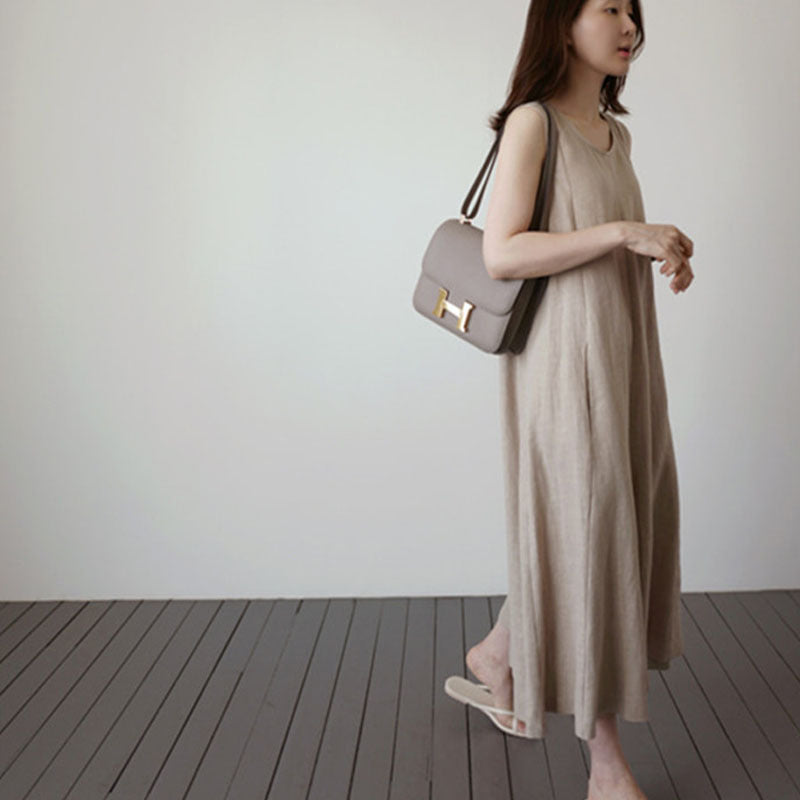 Fashion Casual Loose Sleeveless High Waist Jumpsuit