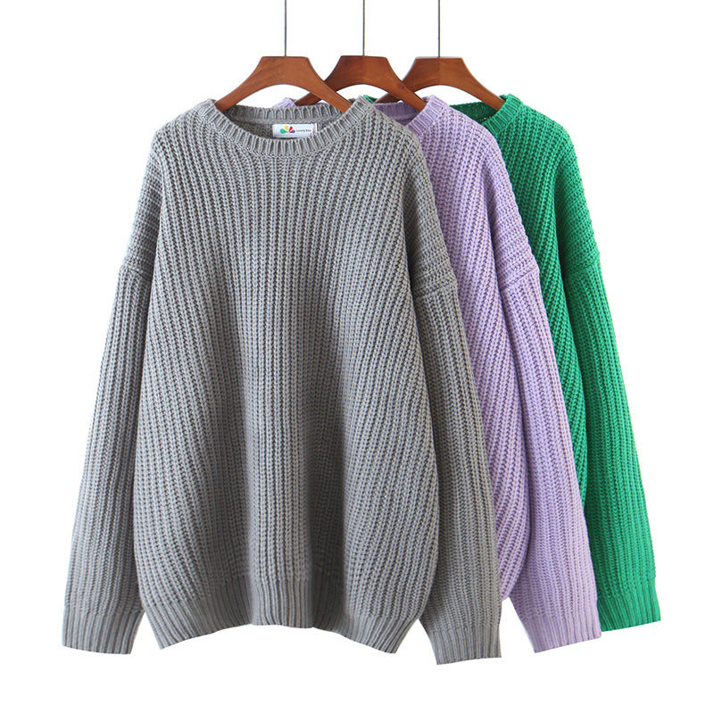 Women's Loose Round Neck Sweater