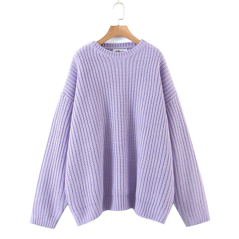 Women's Loose Round Neck Sweater