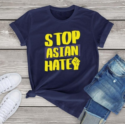 Una camiseta unisex que detiene el odio en Asia