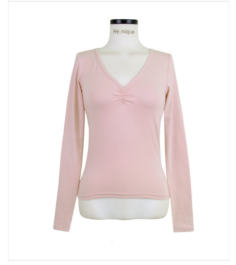 T-shirt Women's Long-Sleeved Bottoming Shirt In Autumn And Winter With A Sexy Tight Top