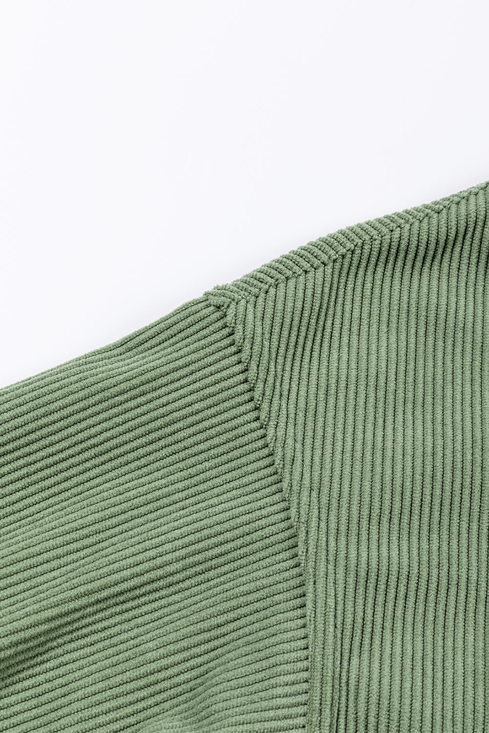 Sudadera extragrande con cordón de canalé verde