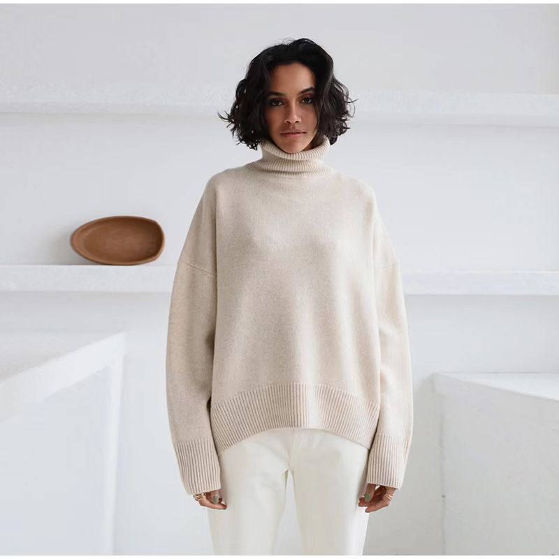 Autumn And Winter Loose Turtleneck European And American Sweater