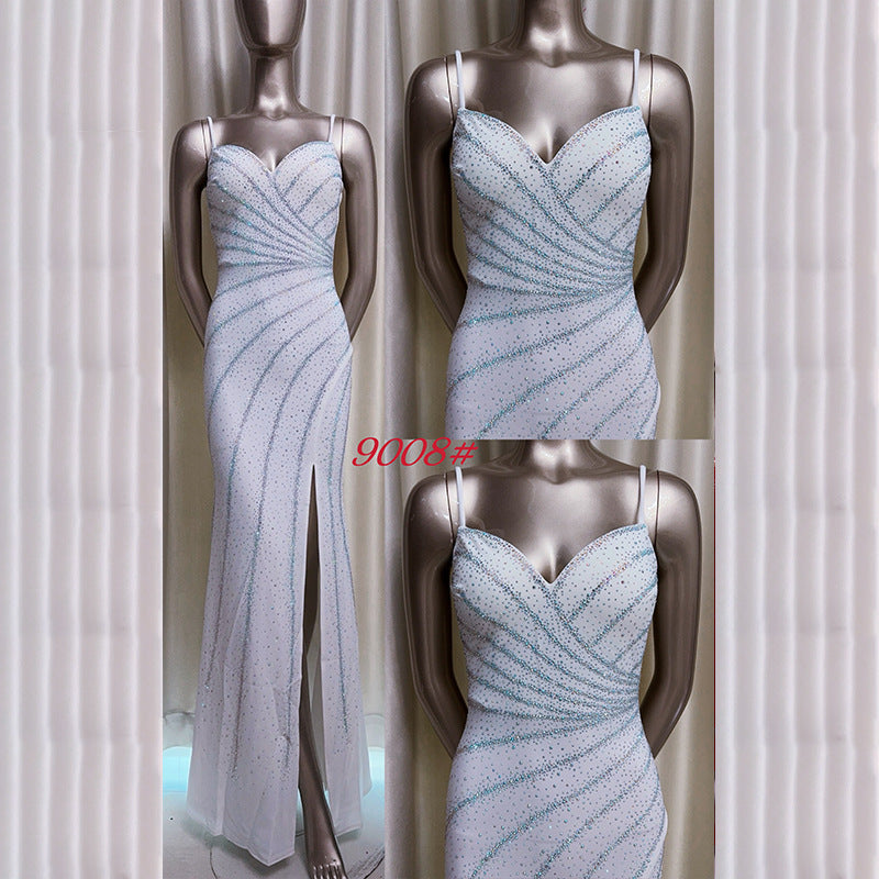 V-neck Brace Birthday Party High-end Affordable Luxury Special-interest Design Dress