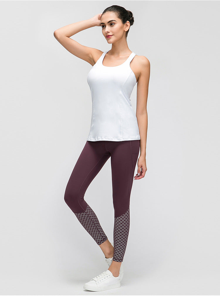 U-neck yoga vest