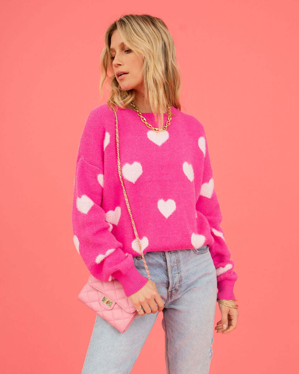 Pull Femme Love Valentine's Day Pull Col Rond