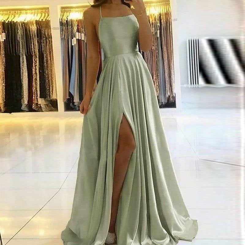 Robe de soirée multicolore élégante, grande taille, robe de bal Maxi, écharpe en Satin brillant