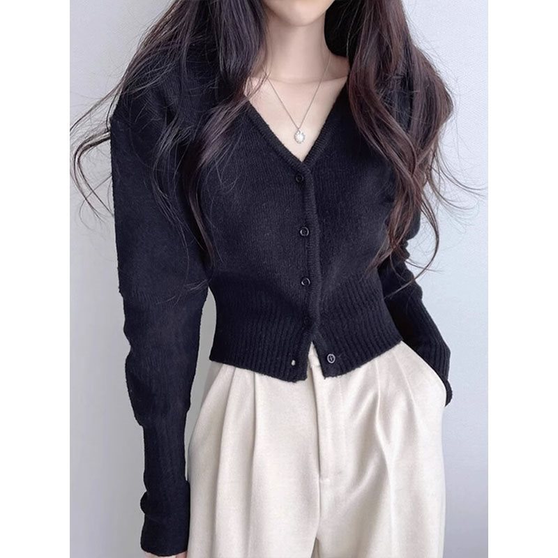 Fashion Personality Short Knitted Cardigan Woman