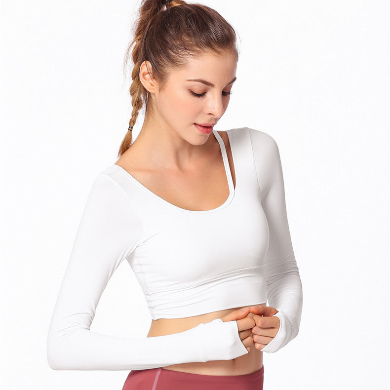 Vêtements de yoga T-shirt à manches longues