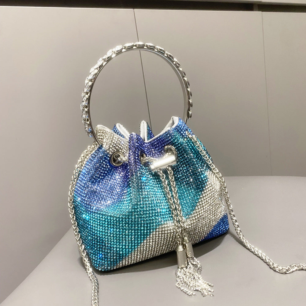 Sac à main européen et américain en diamant brillant pour femmes