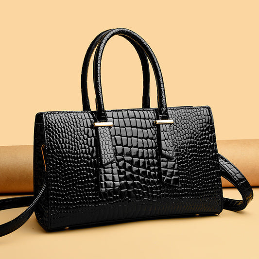 Sac messager à bandoulière motif Crocodile rétro pour femmes, sacoche à la mode assortie avec tout