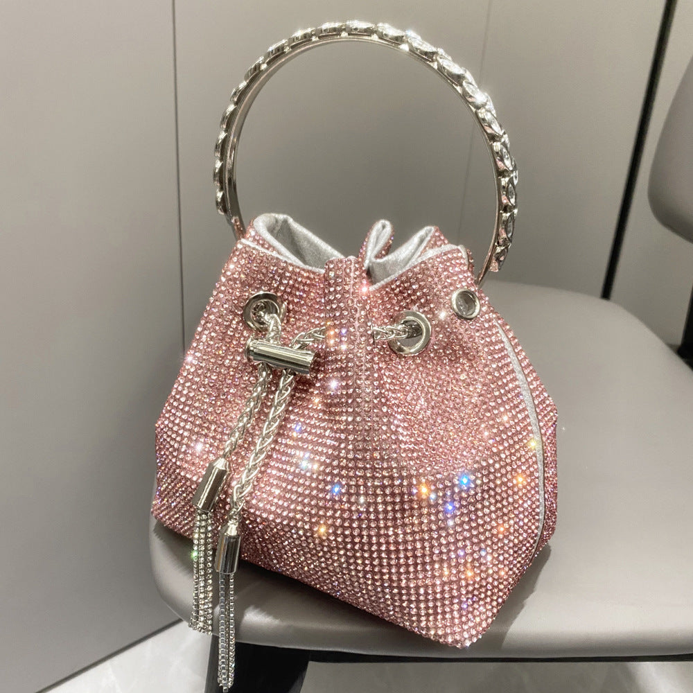 Sac à main européen et américain en diamant brillant pour femmes