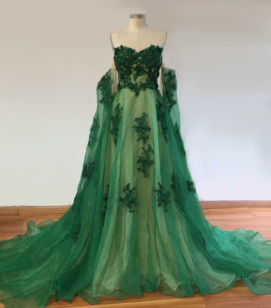 Robe d'été vert émeraude pour femmes