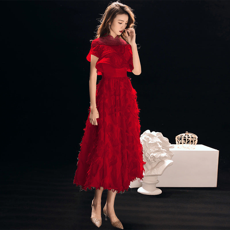 Women's Fashionable Temperament Mid-length Socialite Dress