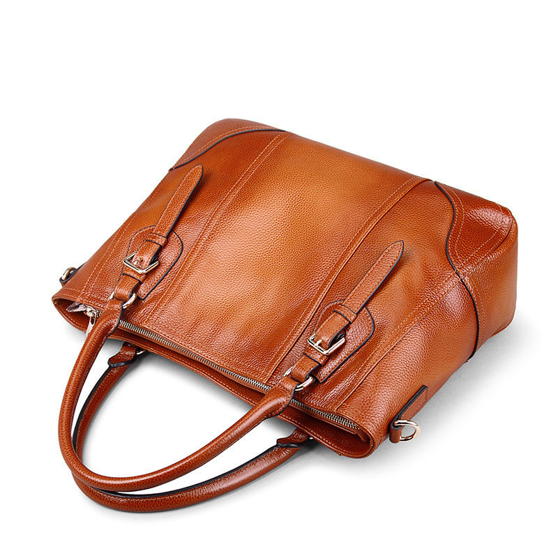 Women's Retro Top Layer Cowhide Single Shoulder Bag