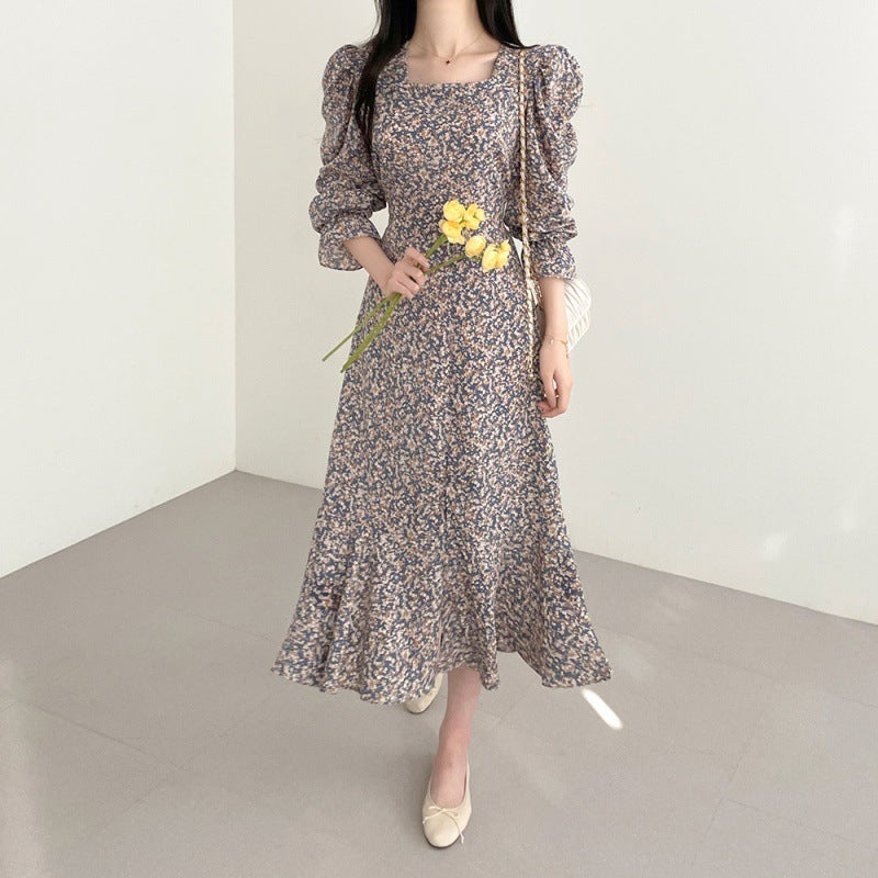 Floral Fishtail Skirt Swing Dress Women