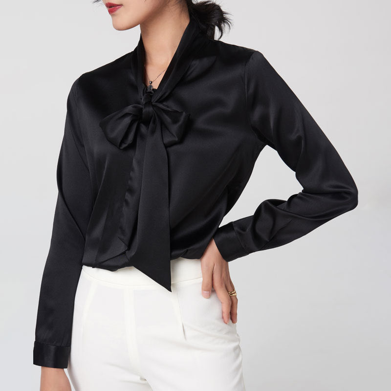 Women's Long Sleeve  Silk Silk Shirt