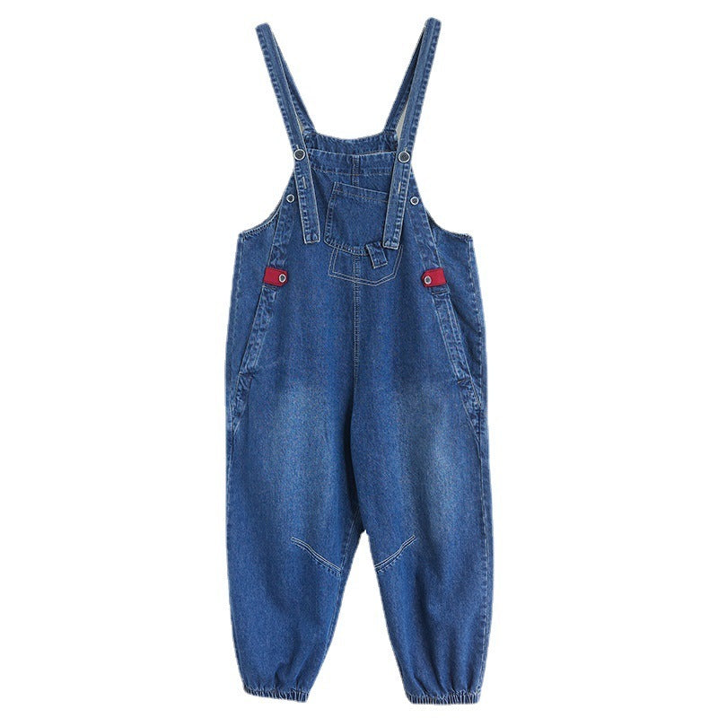 Women's Autumn Plus Size Denim Overalls