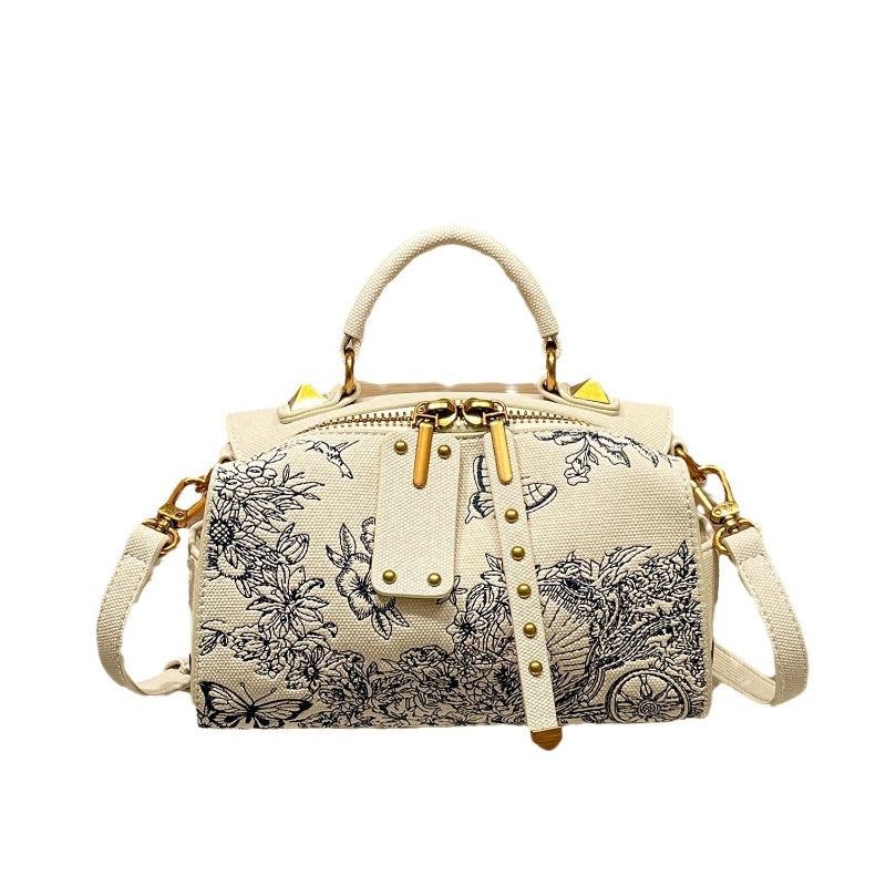 Sac à oreiller portable brodé pour femme