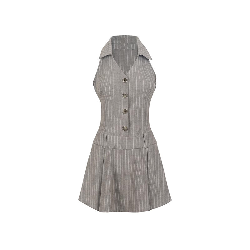 Women's Preppy Style Pleated Business Suit And Dress