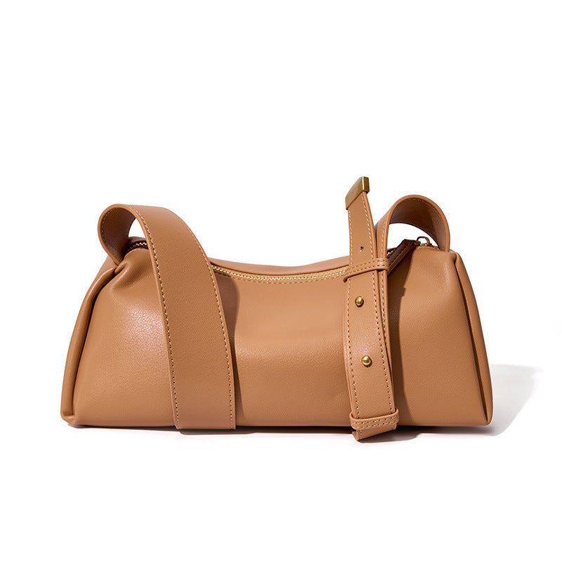 Women's High-grade Cowhide Baguette Underarm Bag