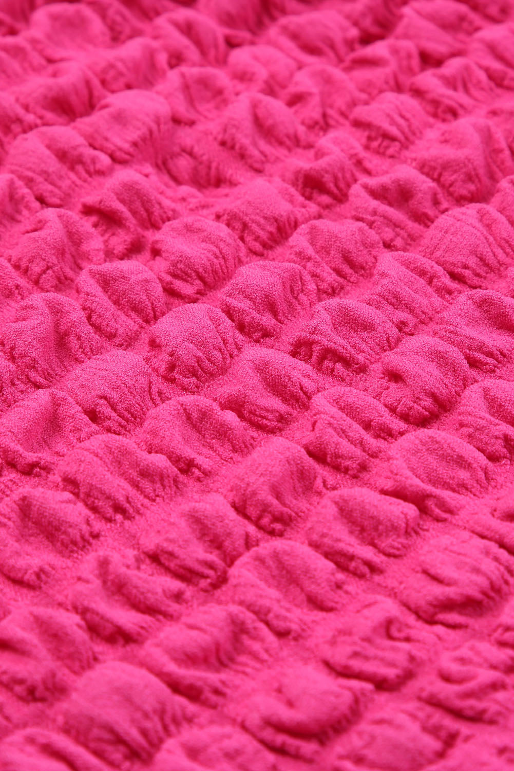 Sweat à capuche gaufré texturé Rose Bubble