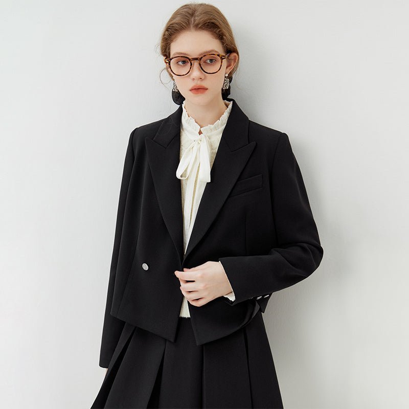 Women's Casual College Style Short Suit Coat