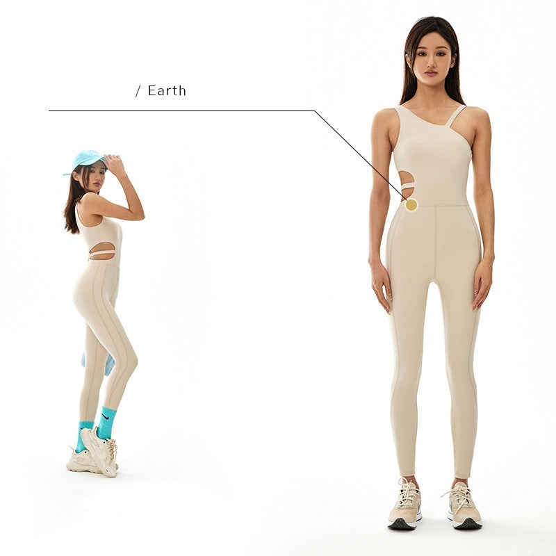 Beautiful Back One Piece Yoga Suit Showing Buttocks Quick-drying And Breathable