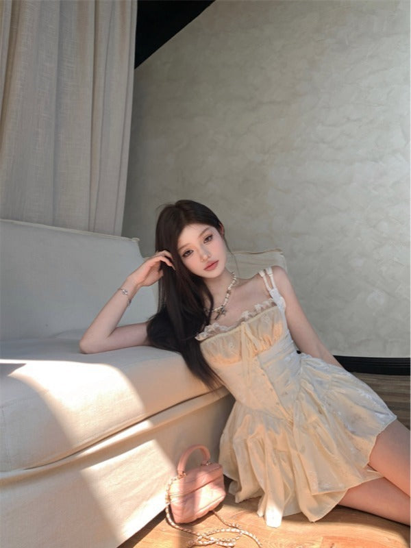 Women's Summer Lace Jacquard Sling Dress