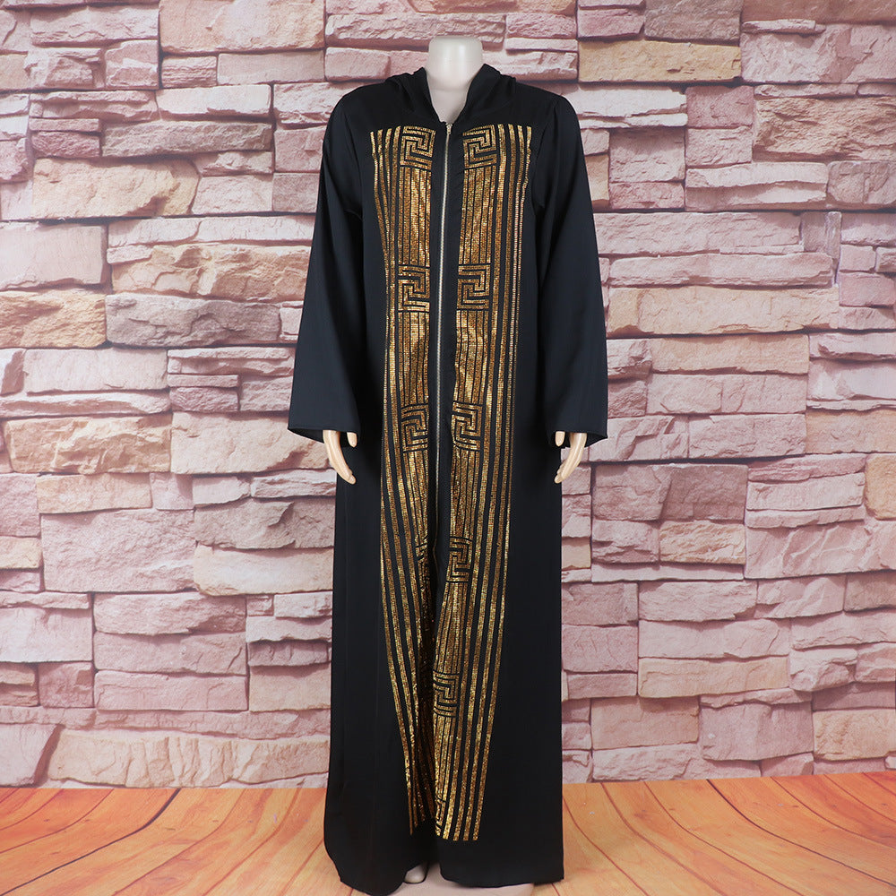 Robe africaine noire pour femmes