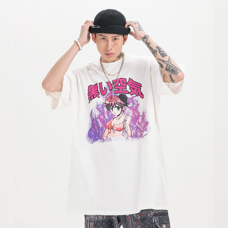 Flame print T-shirt