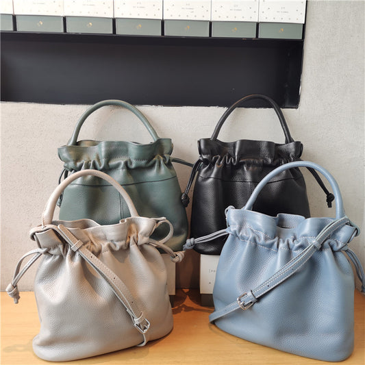 Fashion Leather Bucket Bag New Women