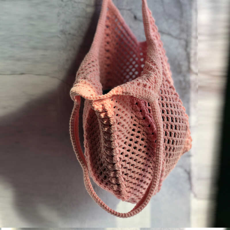 Sac à main en tricot style vacances vintage pour femme