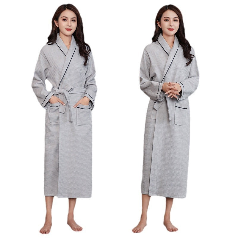 Thin Bathrobe Cotton Absorbent